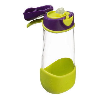 Tritan Sport Spout Drink Bottle 450ml Passion Splash Purple Green