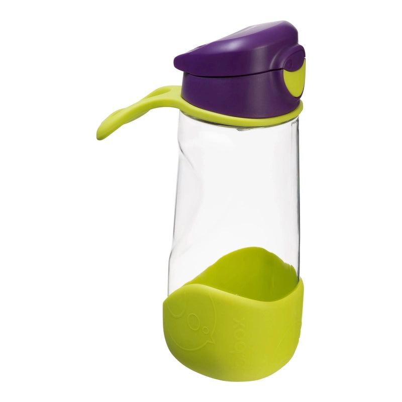 Tritan Sport Spout Drink Bottle 450ml Passion Splash Purple Green