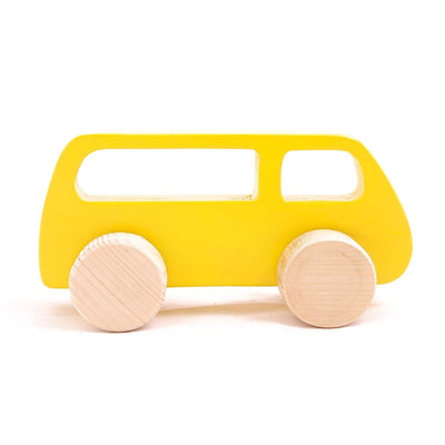 Wooden Push Toy  Van for Kids -  Large Size