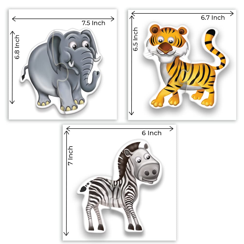 My First Jungle Animal Puzzles (12 pieces)