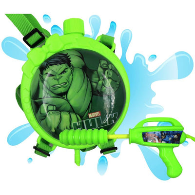 Holi Pichkari Water Blaster with Back Holding Tank Water Capacity 1 Liters | Spray Squirt Pistol Pump Water Play Toy | hulk Theme