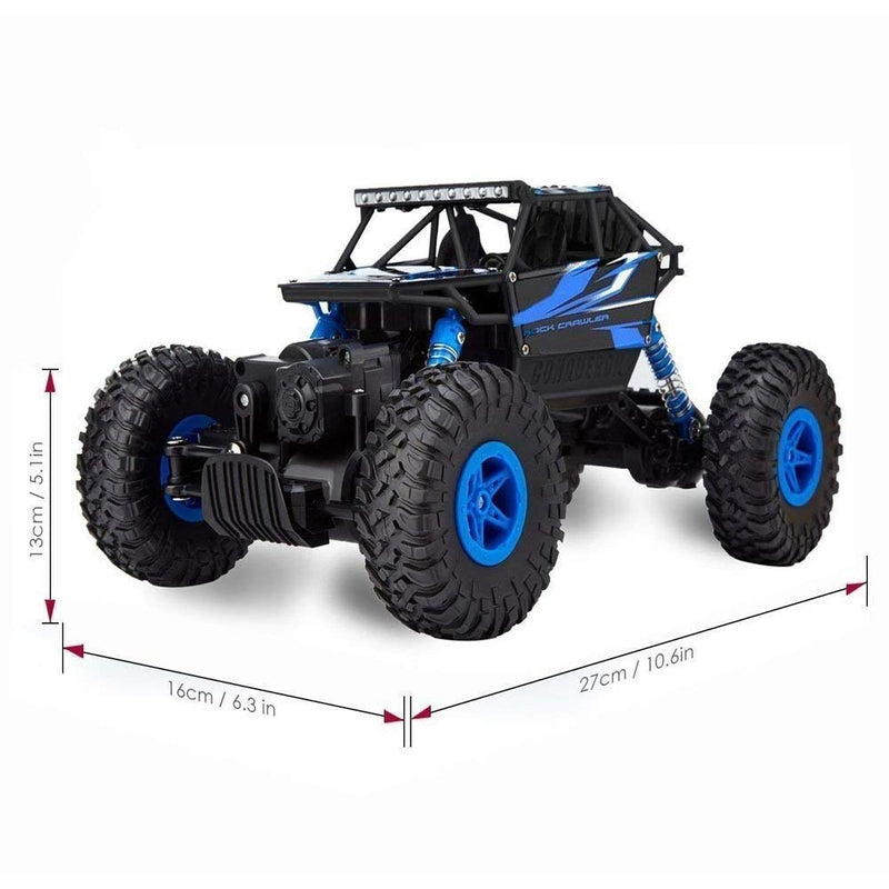 Car Monster Truck Off Road 1:18 Rechargeable 4Wd 2.4GHz Rock Crawler (Assorted Colour)