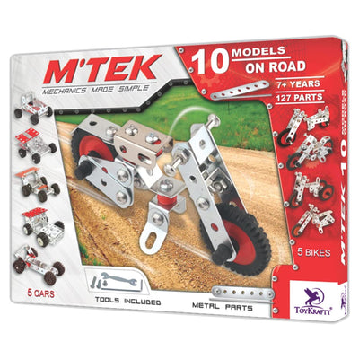 10 Car & Bike Models On Road (Mechanical Game Kit)