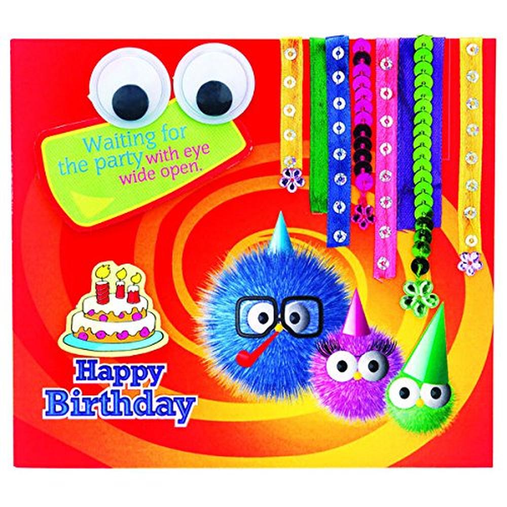 Happy Kidz Make Your Own Greeting Card DIY Craft Kit | 12 Creative Greeting Cards | Art & Craft Activity Set