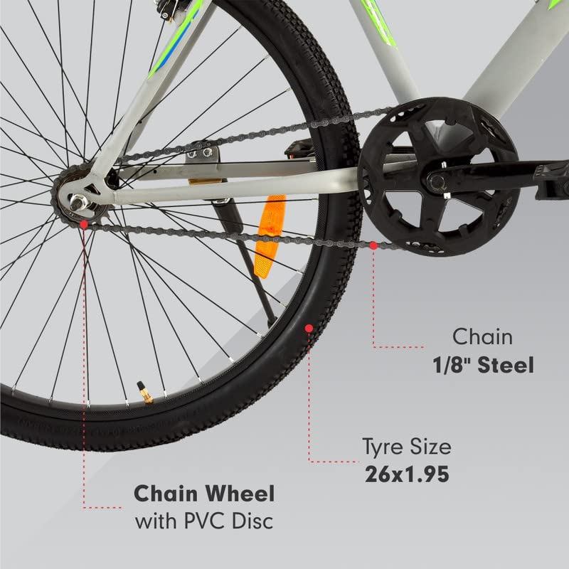 Spike 26T Bicycle | Grey Matt (COD not Available)