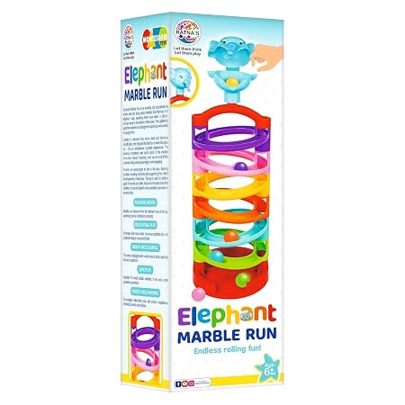 Ratna's Elephant Marble Run | Endless Rolling Fun