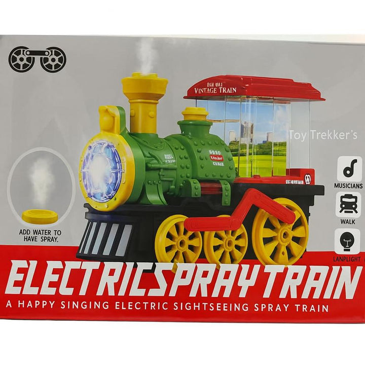 Groove Buddy Engine Spray Train Toy | LED Lights, Music & Mist Spray | Train for Kids
