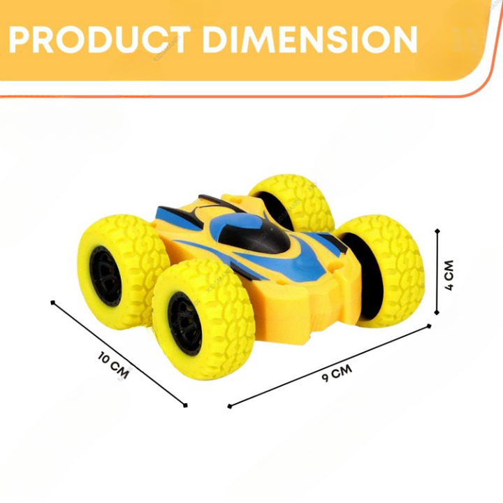 3D Tumbling Car Toy (Friction Powered Pull Back 360 Stunt Action)