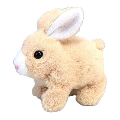 Walking Electric Rabbit Plush Toy | Yellow Bunny with Sound