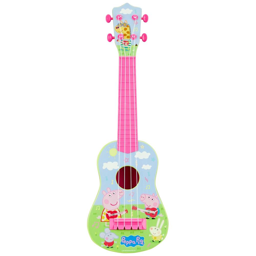 Pink Cartoon My First Guitar | Musical Toy Guitar for Kids | Fun Pretend Play Instrument