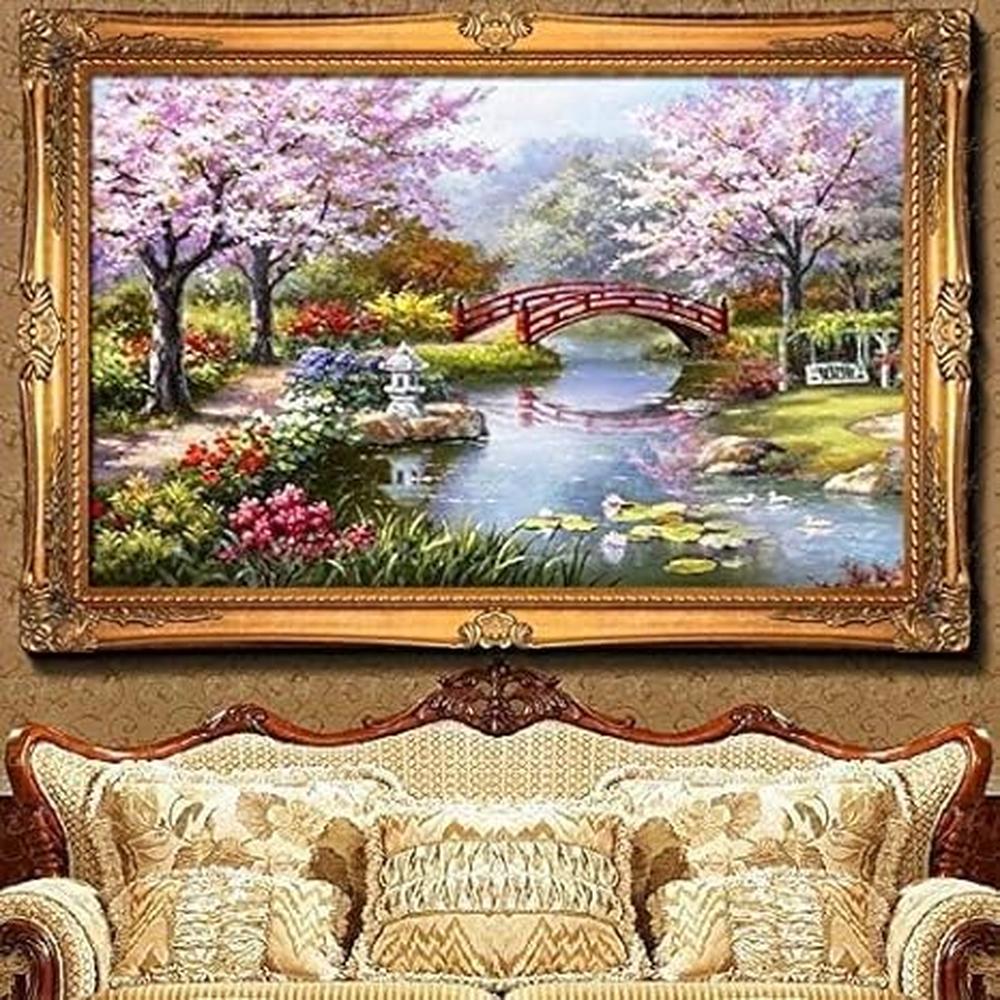 FunBlast 5D Scenery Diamond Painting Kit for Kids & Adults | DIY Crystal Art Craft Kit for Home Decor & Creative Gifting (12 x 16 Inch)