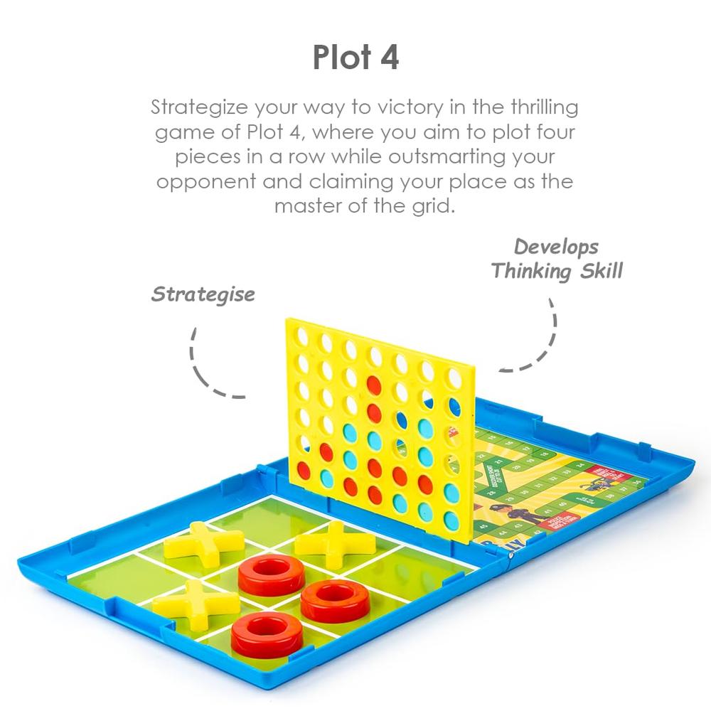 Ratna's Classic Games | 11-in-1 Table Top Family Board Games