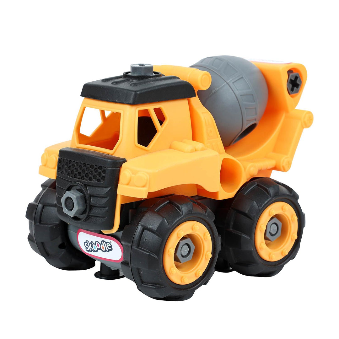 Scoodle Mini Machines My First Build & Go - Construction Truck Toy | Pull Back Vehicle for Kids