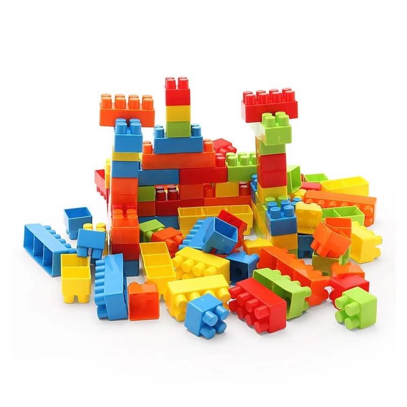 Building Blocks Toys for Kids | Educational and Learning Puzzle | 110 Pcs (Multicolor)