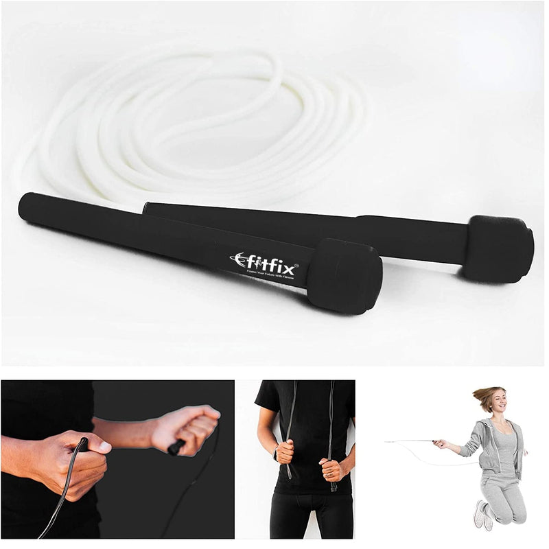 Fitfix Skipping Jump Rope (10 Feets) | Licorice Speed Jump Rope for 7 Years to Grown Ups (Pack of 3 Ropes) - Assorted Colors