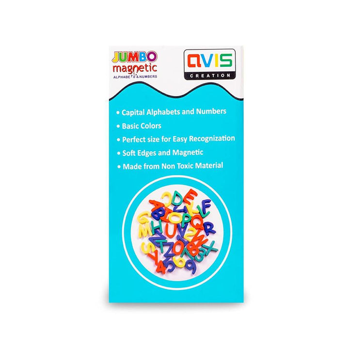 Ratnas Jumbo Magnetic - Alphabet & Numbers I Educational Learning Toy