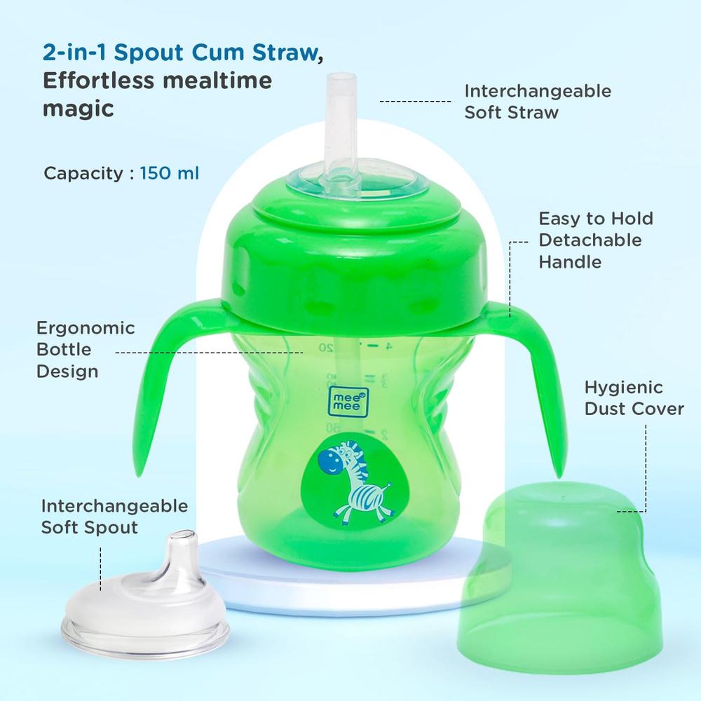 Mee Mee 2 in 1 Spout & Straw Sipper Cup - 150ml