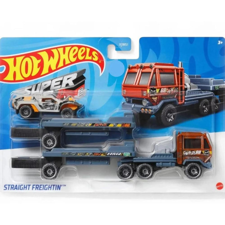 Hot Wheels Super Rigs – Straight Freightin' | Detachable Trailer