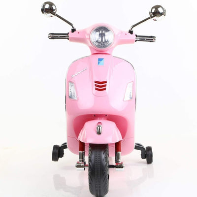 Resembling Vespa Ride-on Battery Operated Rechargeable Scooter with Foot Accelerator (Pink) | COD not Available