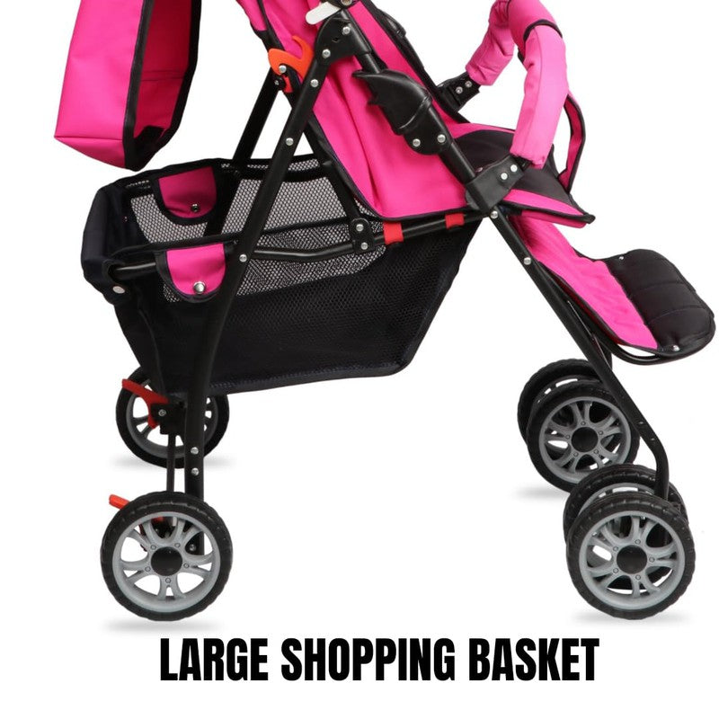 Stroller with Large Shopping Basket for Toddlers/Kids | Easy Lock with Auto Lock | Gogo Pram  |  COD Not Available