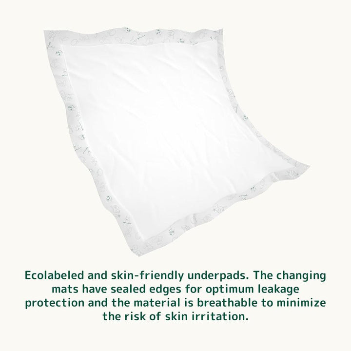Bambo Nature Breathable Changing Mats | 10 Mats | Absorbs Up to 1300ml | 60 x 60 Disposable