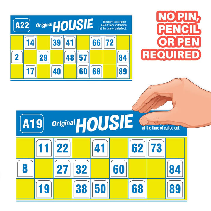 Ratna's Original Housie Board Game Set | Tambola Party Game | 48 Cards