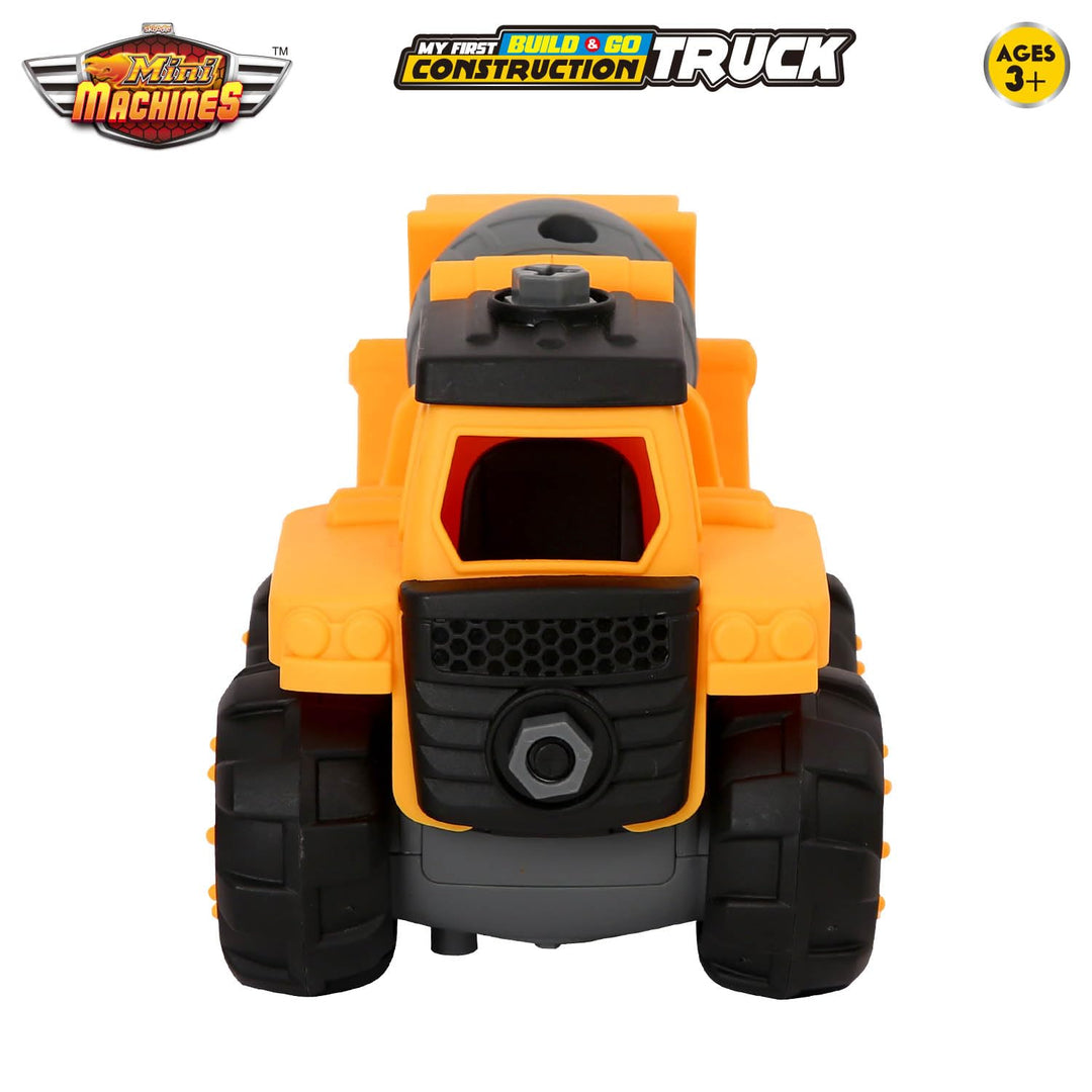 Scoodle Mini Machines My First Build & Go - Construction Truck Toy | Pull Back Vehicle for Kids