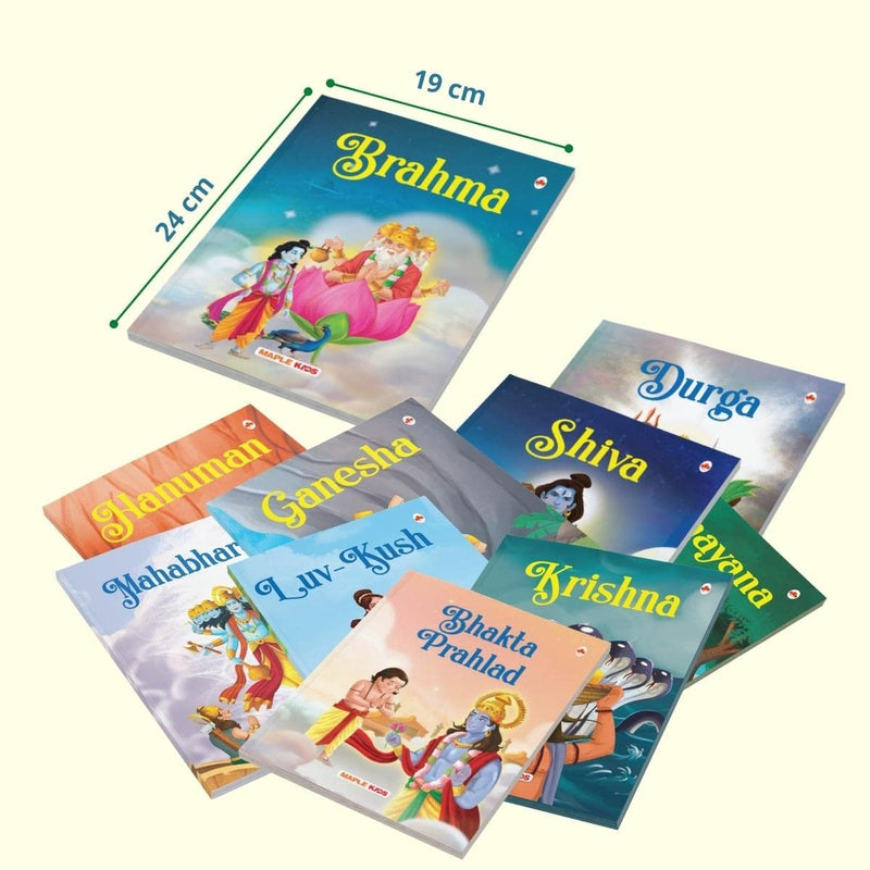 Story Books for Kids - Mythology Tales (Illustrated) (Set of 10 Books)