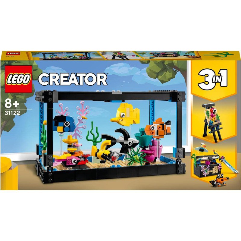 Lego 3 in 1 Fish Tank Building Blocks Set (352 Pieces)