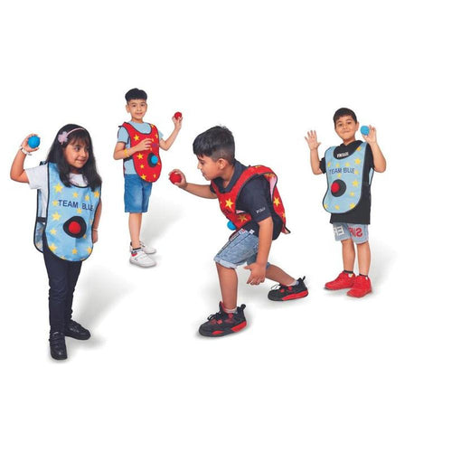 Balak Creation Dodge Balls Throwing Target Game with Sticky Vest (5-12 Years)