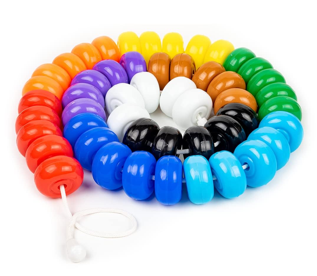Avis by Ratna Rainbow Jumbo Beads – Counting & Learning Educational Toy | 100 Beads