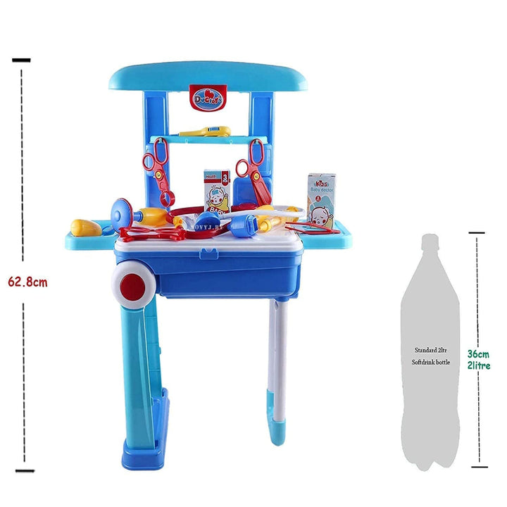 20 Pieces Little 2-In-1 Trolley Doctor Pretend Play Set (2-6 Years)
