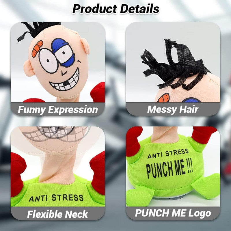 Electric Anti Stress Punch Me Plush Doll | Interactive Vent Emotion Toy with Screaming Sound