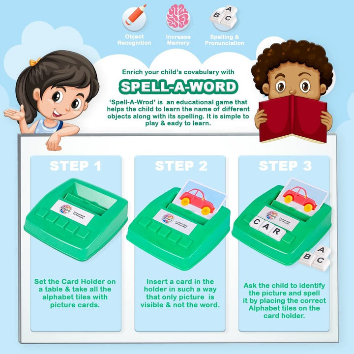 Ratna's Spell A Word – Educational Vocabulary Learning Game I 120 Words I 52 Letters