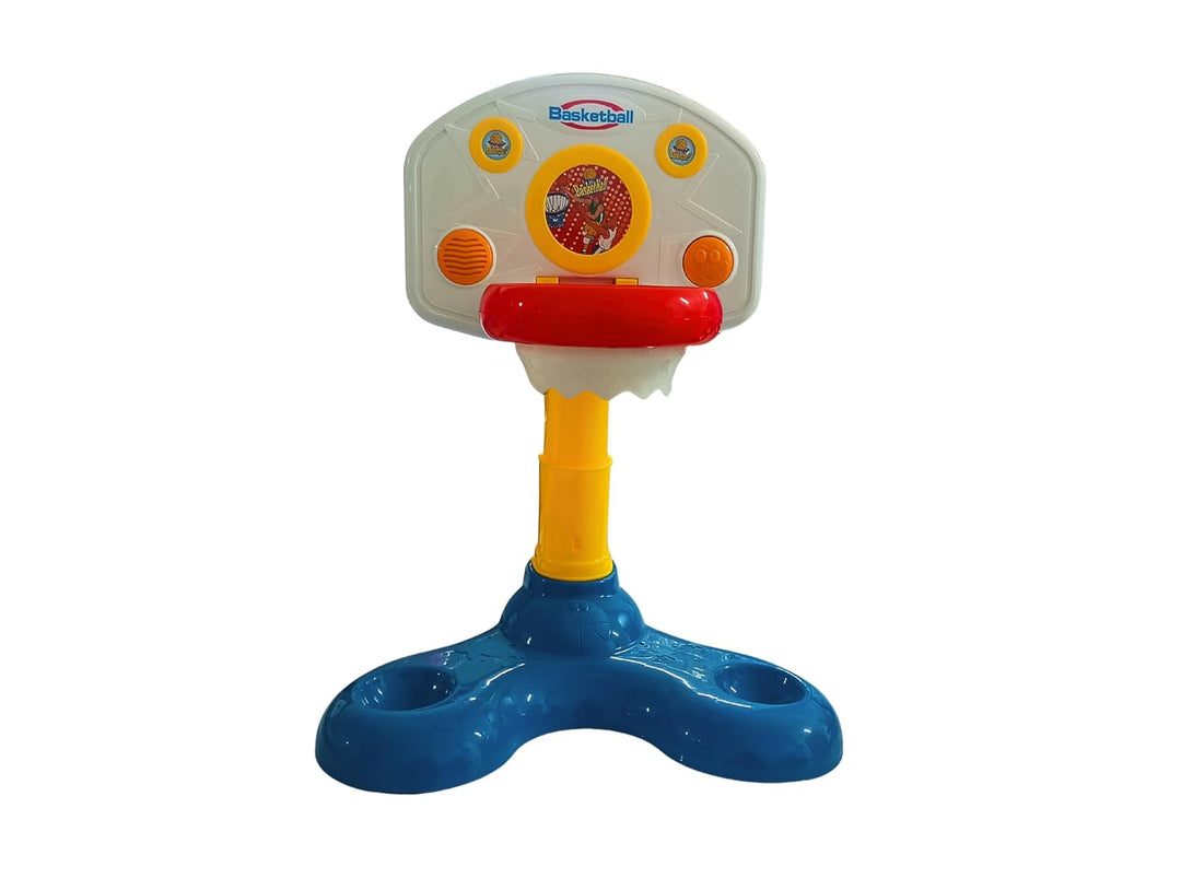 Learning Fun 2 in 1 Shoot 'n' Sound Basketball Hoop Set with Lights & Sound for Kids