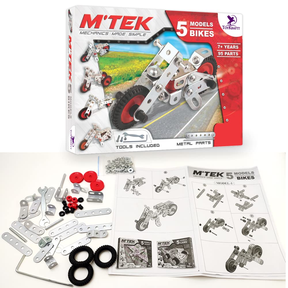 STEM Bike Construction Model Mechanic Set (95 Parts)