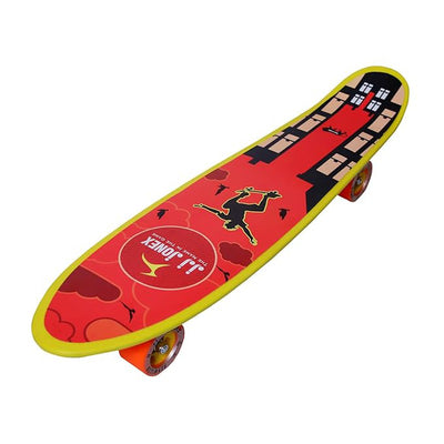 Play Fiber Skateboard | Medium | 5-15 Years | Red, Yellow | Pack of 1 | (MYC)