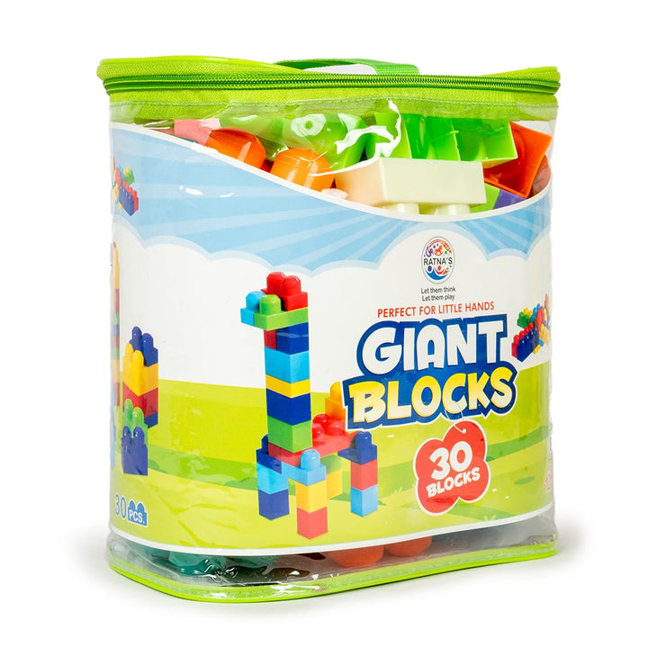 Ratna's Giant Blocks Building Block Set - 30 Pieces