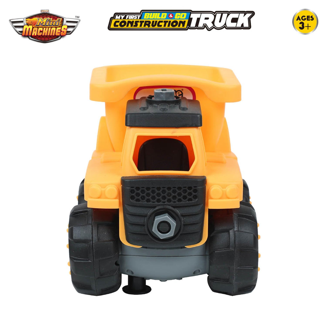 Scoodle Mini Machines My First Build & Go - Construction Truck Toy | Pull Back Vehicle for Kids