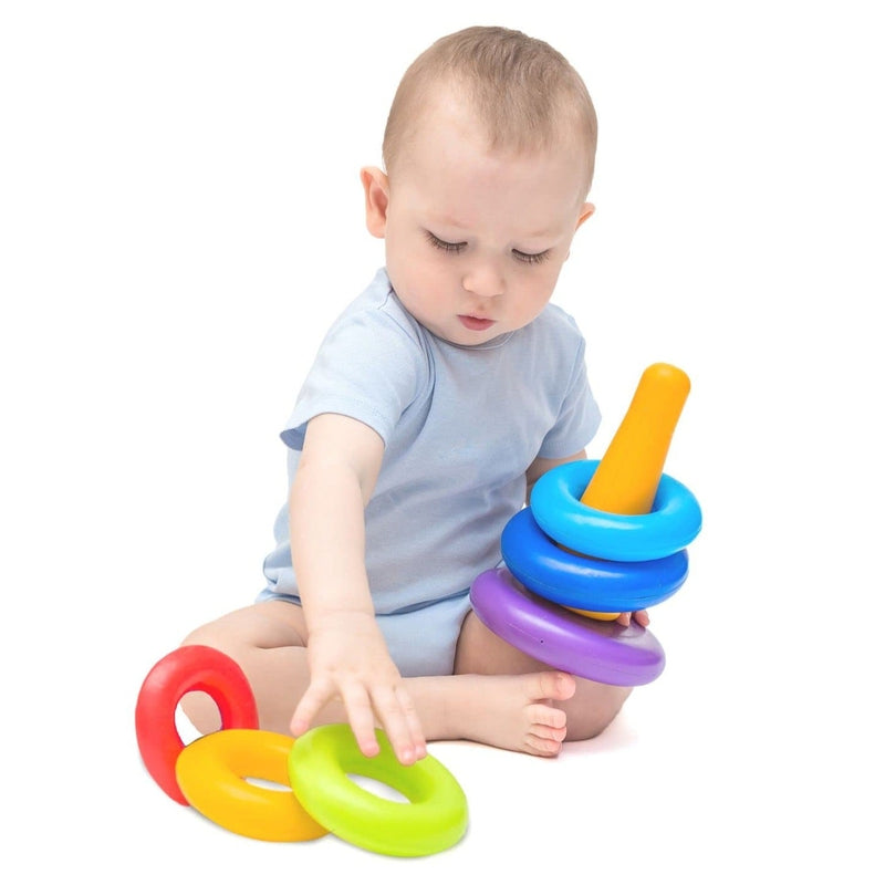 9 Pieces Colorful Stacking Ring Toys  (1-2 Years)