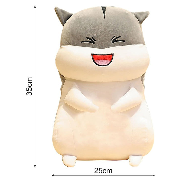 Plush Cute Hamster Soft Toy Ragdoll Doll Big Pillow - 35 cm