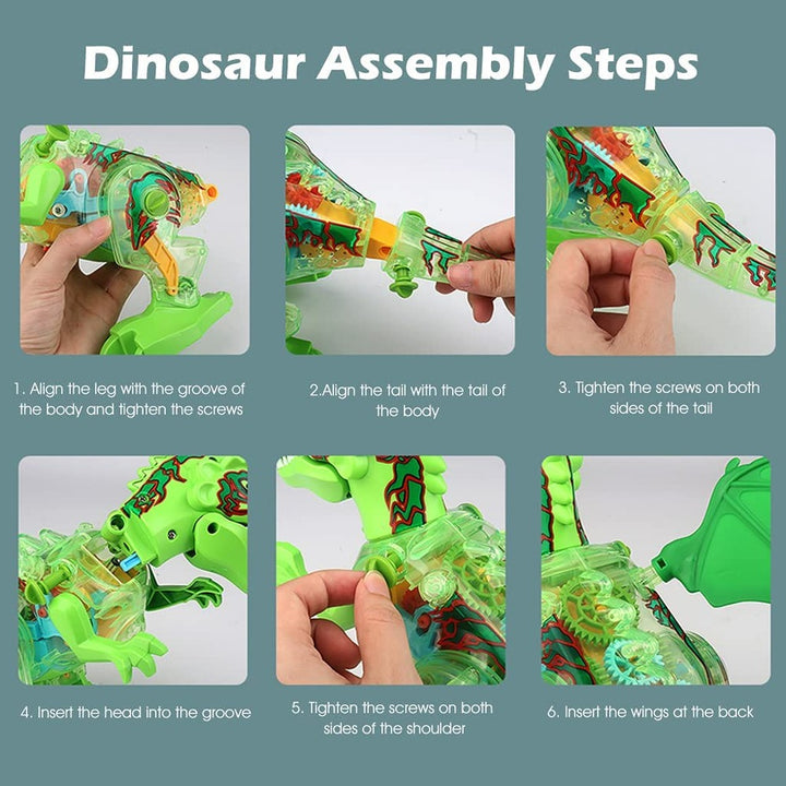 Remote Control Dinosaur with Spray Mist, Walking, Flashing Lights and Roaring Sounds