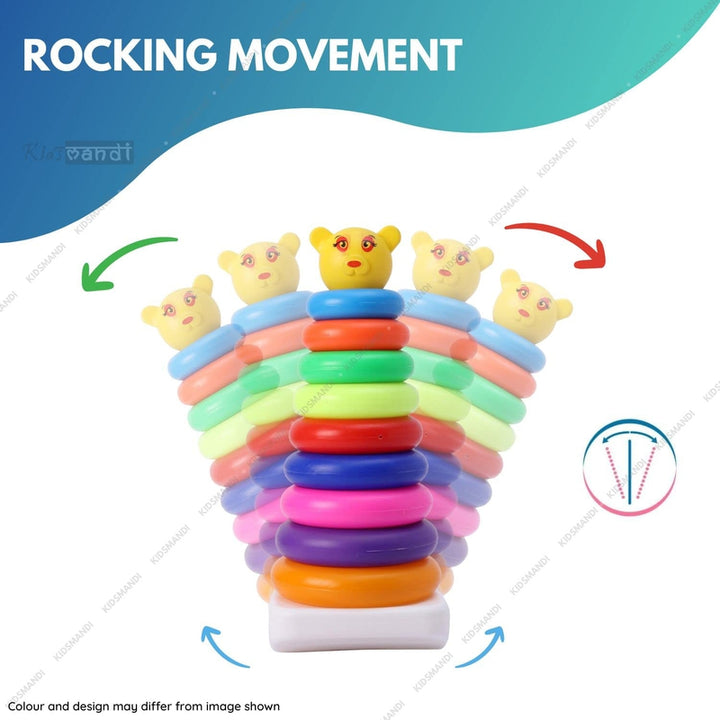 9 Pieces Colorful Stacking Ring Toys  (1-2 Years)