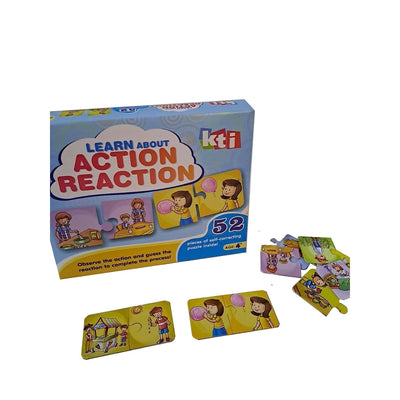 Action and Reaction Puzzle Board Game (52 Pieces)