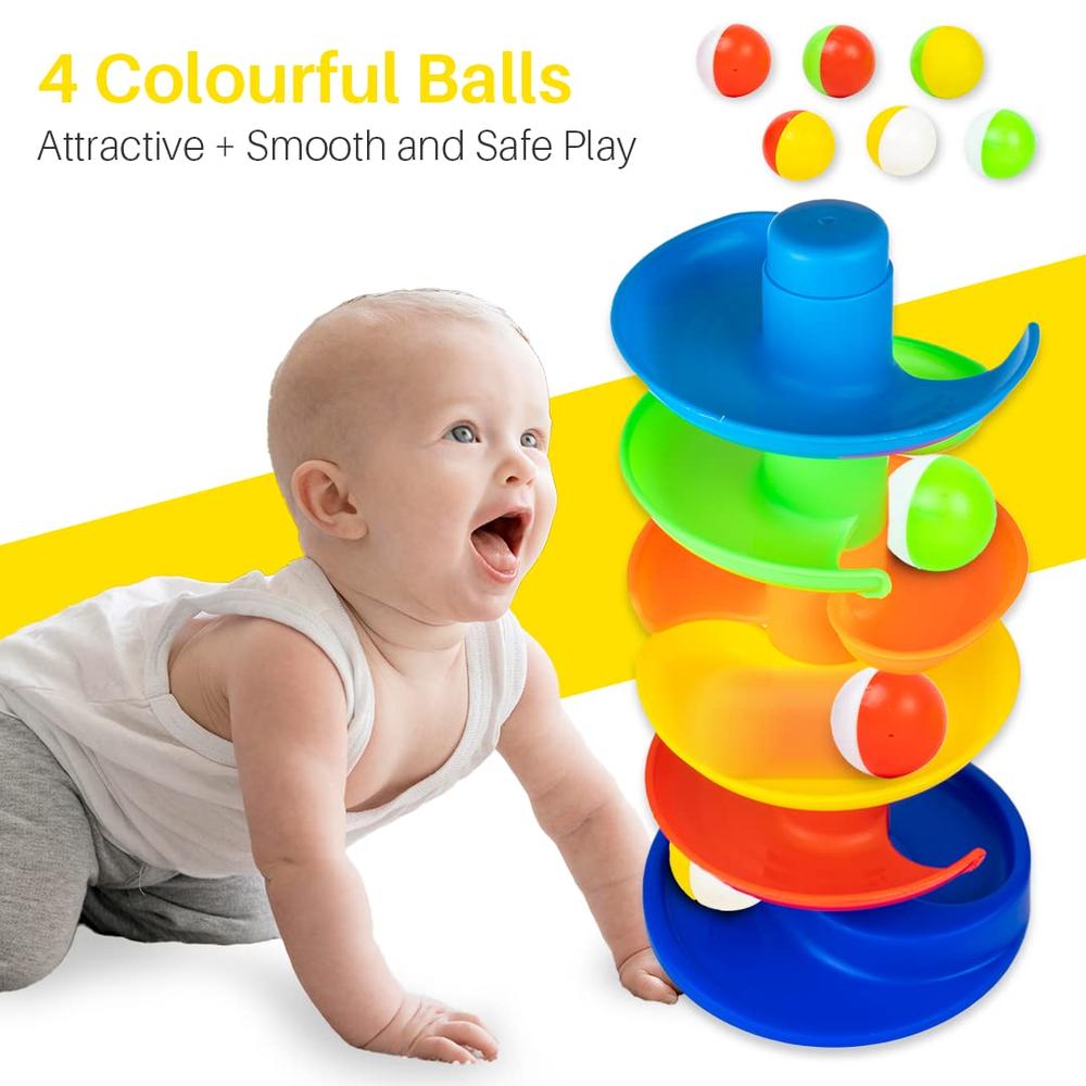 Ratna's Rainbow Spinning Tower Ball | Educational Toy