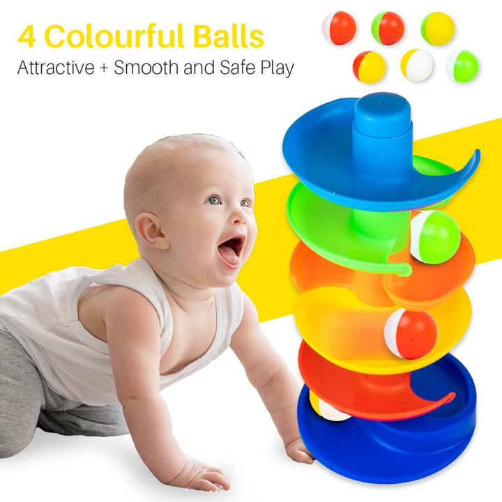 Ratna's Rainbow Spinning Tower Ball | Educational Toy