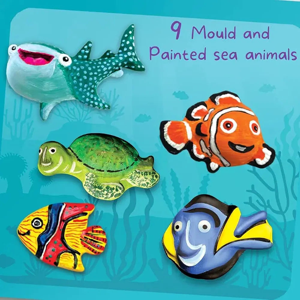 Toykraft Magnetic Marine Marvels - Sand Art & Fridge Magnet Kit, Creative DIY Gift for Kids
