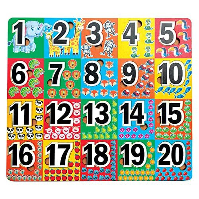 Wooden Number Puzzle | Learning Educational Montessori Kids Toys