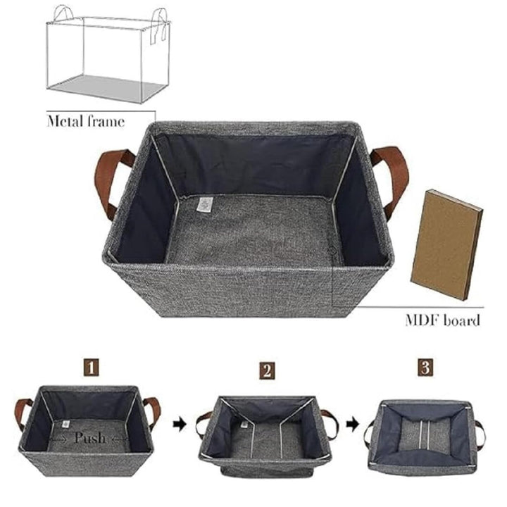 MUREN Foldable Storage Basket for Kids | 26 Liters