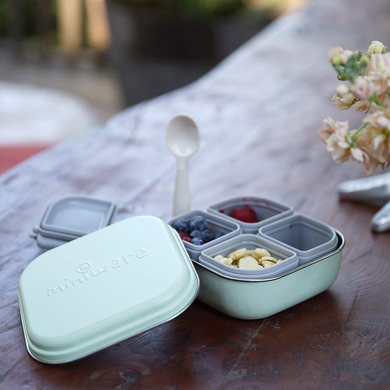 Snow Aqua Grow Bento with 2 Silipods Lunch Box